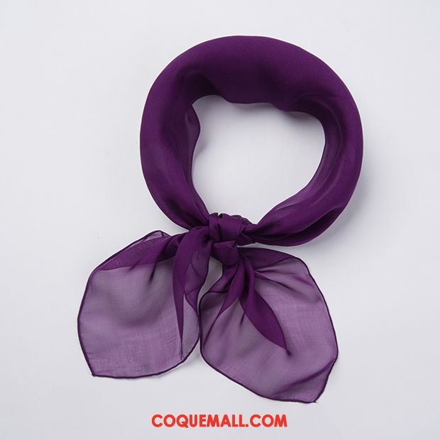 Écharpe Femme Soie Mulberry Foulard Section Mince, Écharpe Hiver Enfant