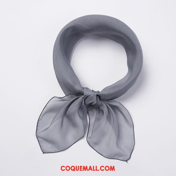 Écharpe Femme Soie Mulberry Foulard Section Mince, Écharpe Hiver Enfant