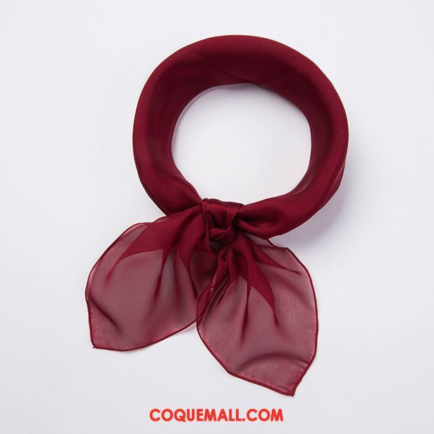 Écharpe Femme Soie Mulberry Foulard Section Mince, Écharpe Hiver Enfant