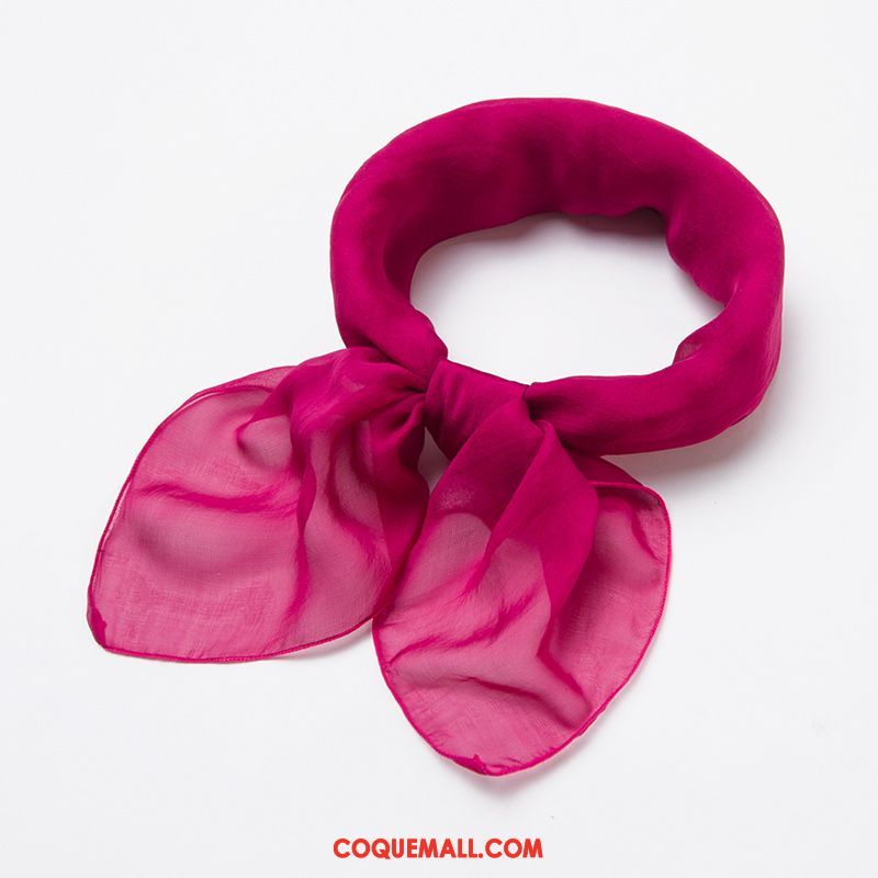 Écharpe Femme Soie Mulberry Foulard Section Mince, Écharpe Hiver Enfant