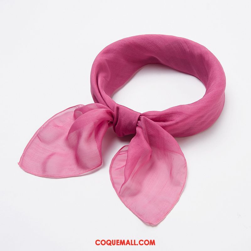 Écharpe Femme Soie Mulberry Foulard Section Mince, Écharpe Hiver Enfant