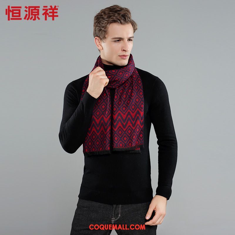 Écharpe Homme Longue Section Tricot La Laine, Écharpe Entreprise Jeune Dunkel