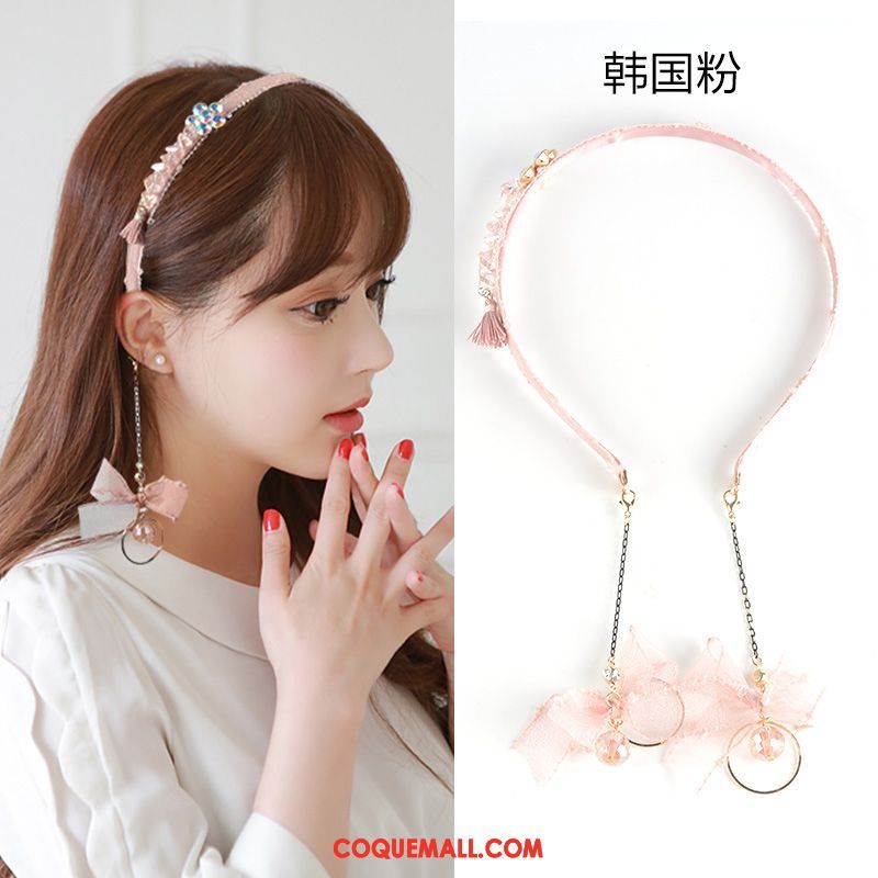 Épingle À Cheveux Femme Bandeau Tassel Fil De Soie, Épingle À Cheveux Gris Frais