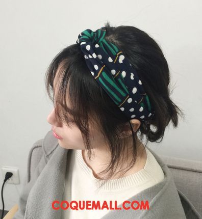 Épingle À Cheveux Femme Frange Vert Été, Épingle À Cheveux Élastique Rétro Blau