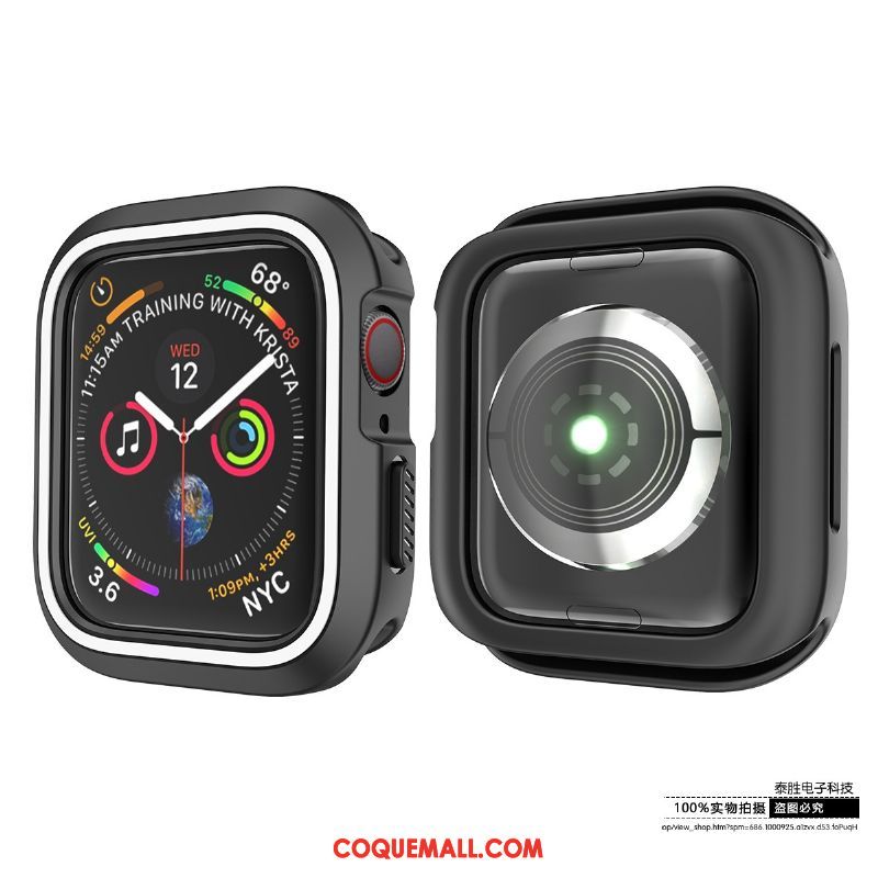 Étui Apple Watch Series 1 Fluide Doux Créatif Protection, Coque Apple Watch Series 1 Tout Compris Noir