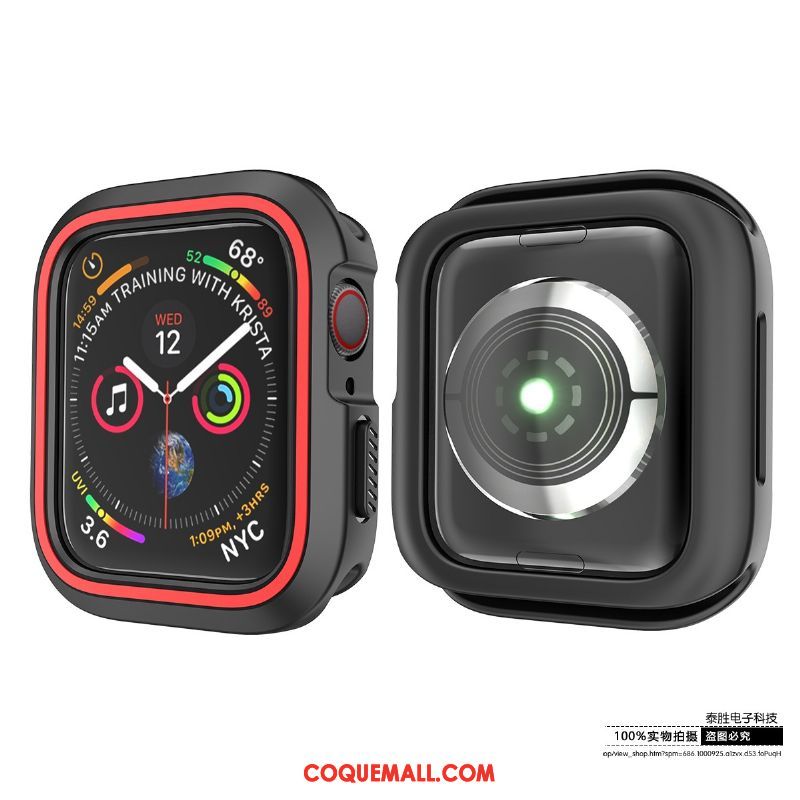 Étui Apple Watch Series 1 Fluide Doux Créatif Protection, Coque Apple Watch Series 1 Tout Compris Noir