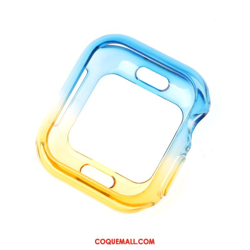 Étui Apple Watch Series 1 Incassable Bleu Transparent, Coque Apple Watch Series 1 Personnalité Protection