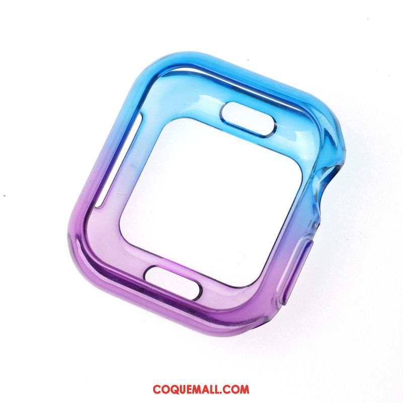 Étui Apple Watch Series 1 Incassable Bleu Transparent, Coque Apple Watch Series 1 Personnalité Protection