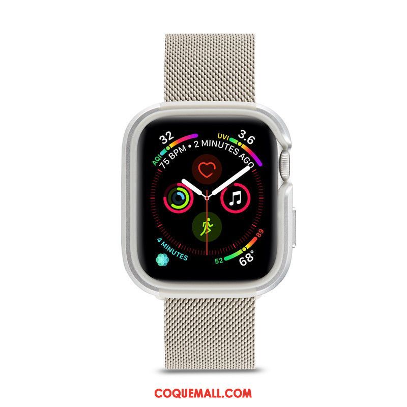 Étui Apple Watch Series 1 Métal Sac Tendance, Coque Apple Watch Series 1 Protection Border Beige