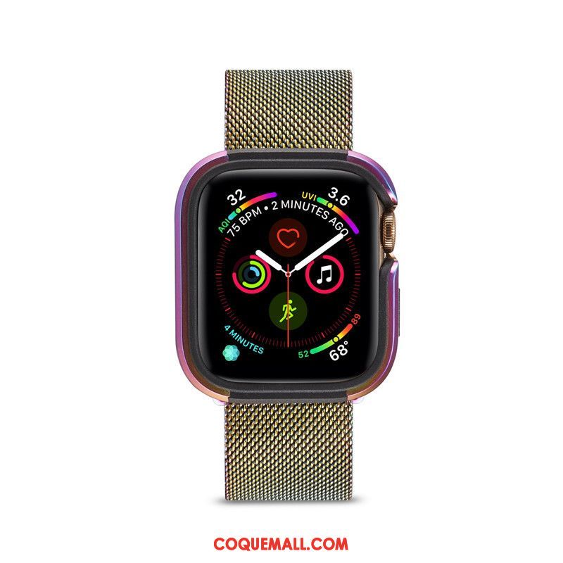 Étui Apple Watch Series 1 Métal Sac Tendance, Coque Apple Watch Series 1 Protection Border Beige