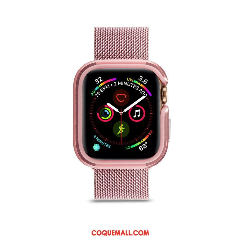 Étui Apple Watch Series 1 Métal Sac Tendance, Coque Apple Watch Series 1 Protection Border Beige