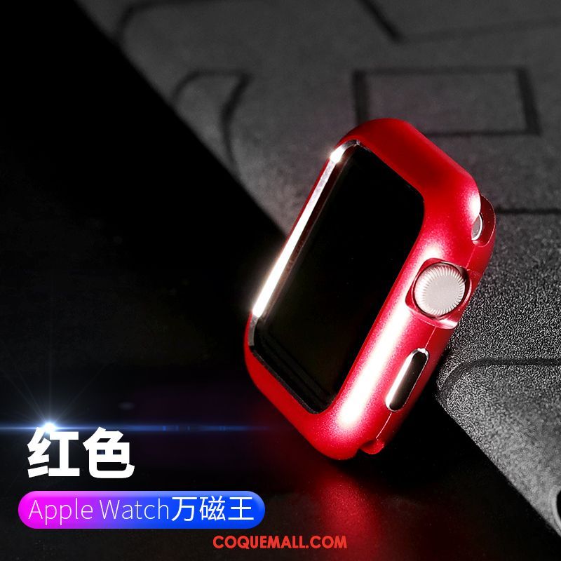 Étui Apple Watch Series 1 Protection Border Rouge, Coque Apple Watch Series 1 Tout Compris Placage