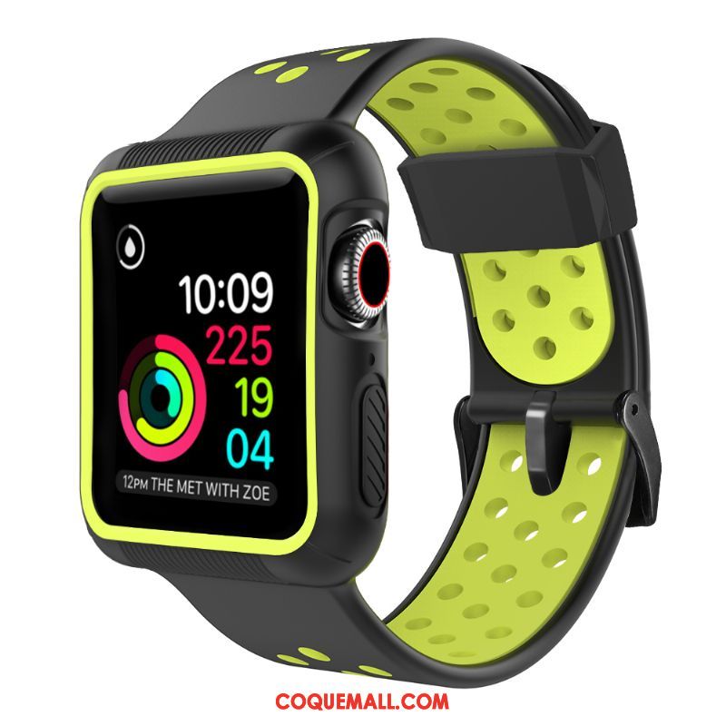 Étui Apple Watch Series 1 Protection Noir Incassable, Coque Apple Watch Series 1 Bicolore Tendance