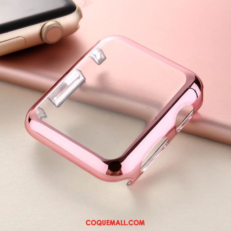 Étui Apple Watch Series 1 Protection Placage Rose, Coque Apple Watch Series 1 Difficile Très Mince