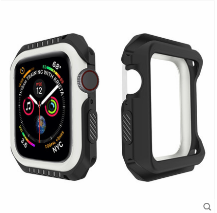 Étui Apple Watch Series 1 Silicone Protection Incassable, Coque Apple Watch Series 1 Border Bleu