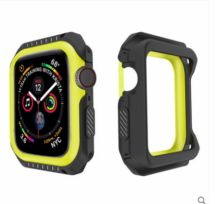 Étui Apple Watch Series 1 Silicone Protection Incassable, Coque Apple Watch Series 1 Border Bleu