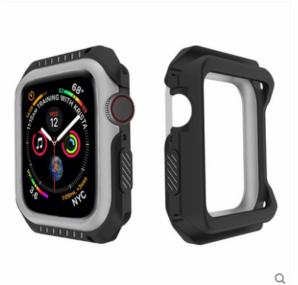 Étui Apple Watch Series 1 Silicone Protection Incassable, Coque Apple Watch Series 1 Border Bleu