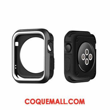 Étui Apple Watch Series 2 Bicolore Protection Silicone, Coque Apple Watch Series 2 Vert Blanc