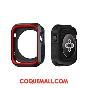 Étui Apple Watch Series 2 Bicolore Protection Silicone, Coque Apple Watch Series 2 Vert Blanc