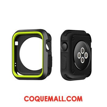 Étui Apple Watch Series 2 Bicolore Protection Silicone, Coque Apple Watch Series 2 Vert Blanc