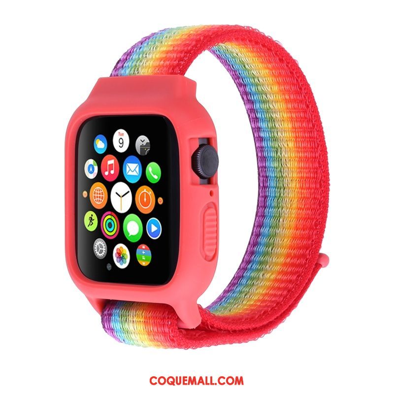 Étui Apple Watch Series 3 Nylon Protection Rouge, Coque Apple Watch Series 3