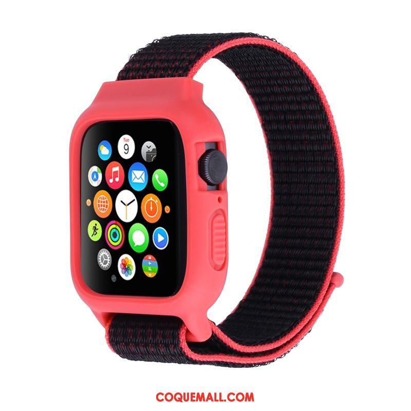 Étui Apple Watch Series 3 Nylon Protection Rouge, Coque Apple Watch Series 3