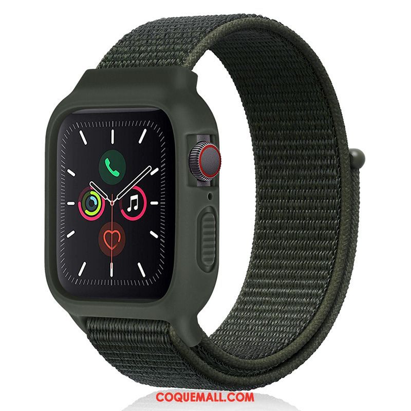 Étui Apple Watch Series 3 Nylon Sport Silicone, Coque Apple Watch Series 3 Nouveau Vert