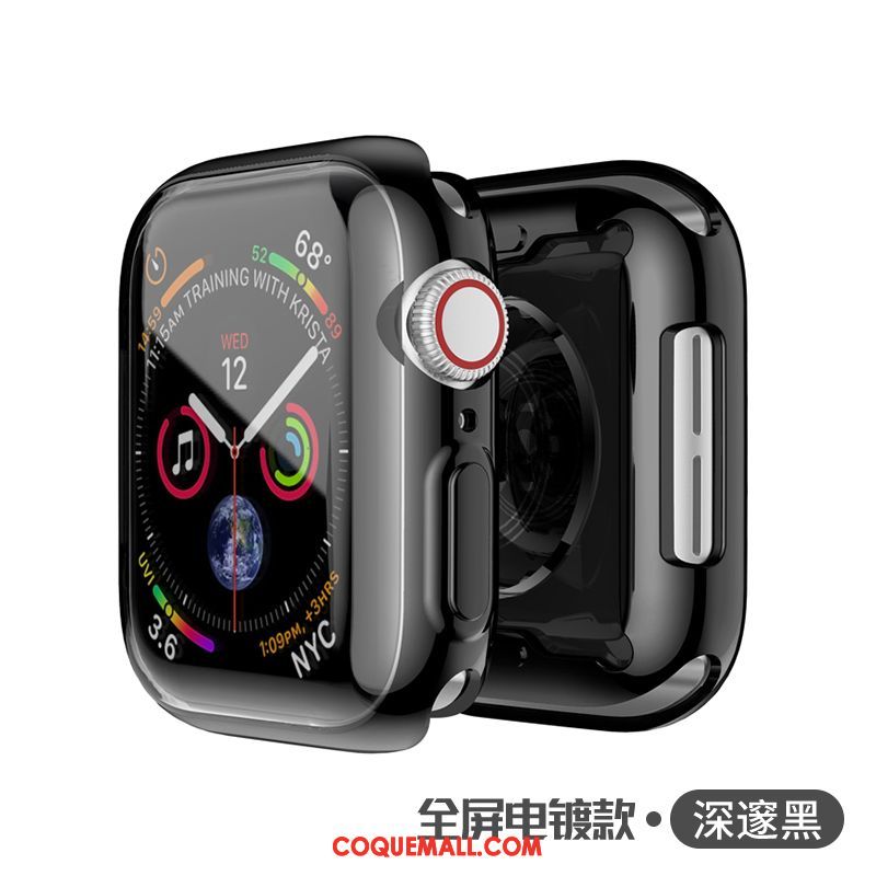 Étui Apple Watch Series 3 Or Transparent Protection, Coque Apple Watch Series 3 Jours Métal