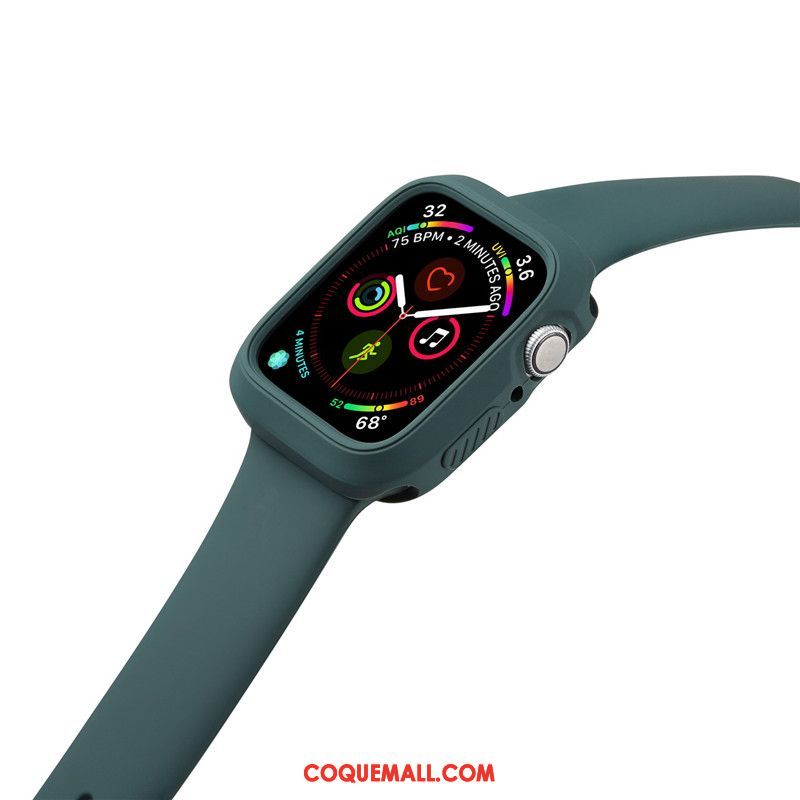 Étui Apple Watch Series 3 Orange Silicone Incassable, Coque Apple Watch Series 3 Sport