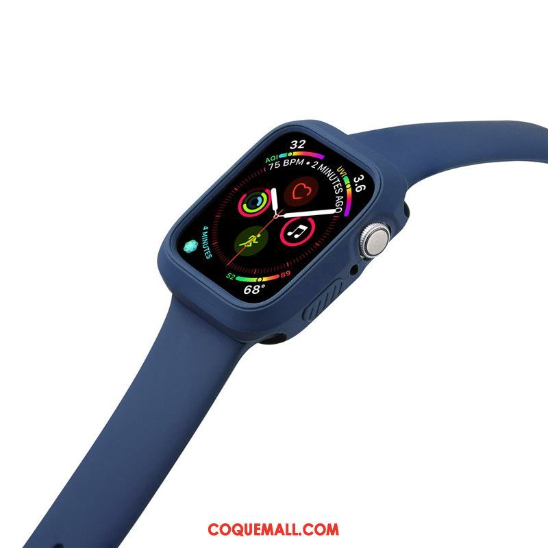 Étui Apple Watch Series 3 Orange Silicone Incassable, Coque Apple Watch Series 3 Sport