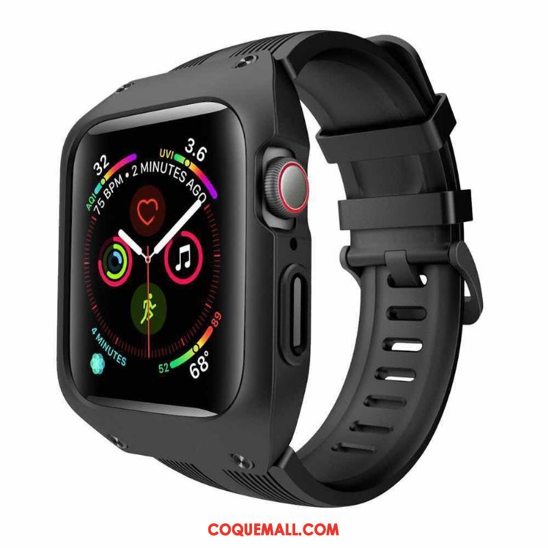 Étui Apple Watch Series 3 Silicone Tout Compris Sport, Coque Apple Watch Series 3 Vert Trois Défenses