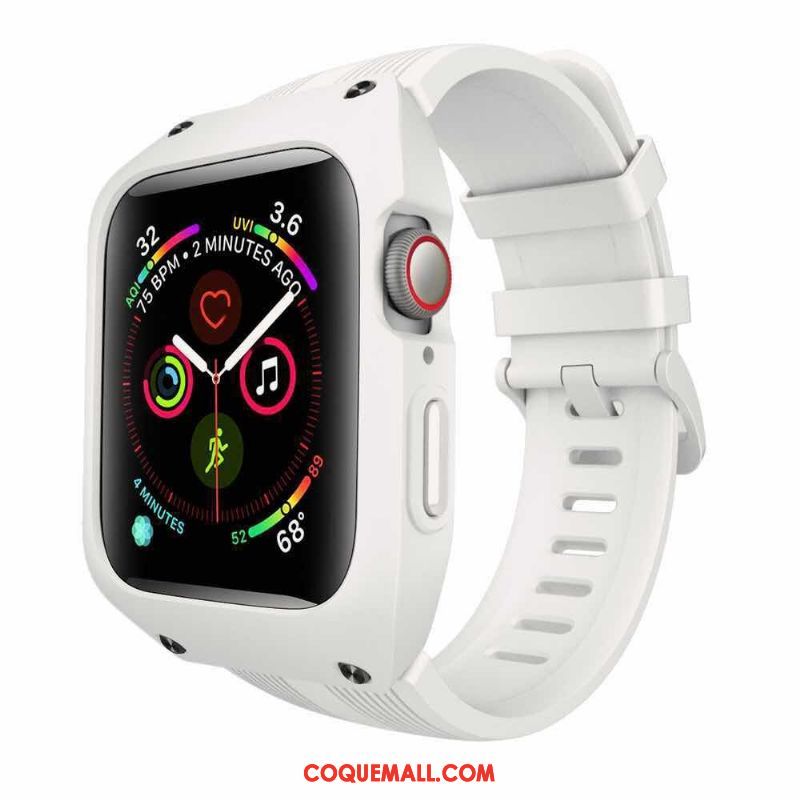 Étui Apple Watch Series 3 Silicone Tout Compris Sport, Coque Apple Watch Series 3 Vert Trois Défenses