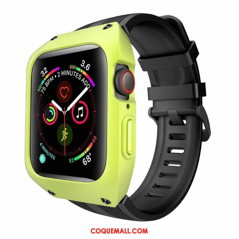 Étui Apple Watch Series 3 Silicone Tout Compris Sport, Coque Apple Watch Series 3 Vert Trois Défenses