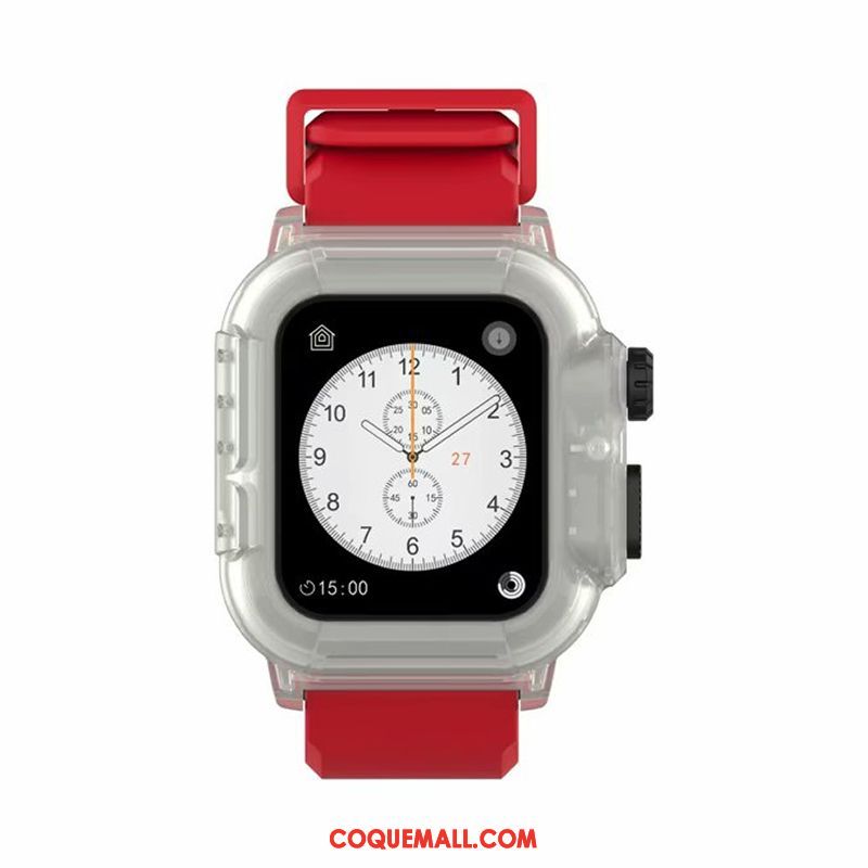 Étui Apple Watch Series 3 Tendance Noir Imperméable, Coque Apple Watch Series 3 Protection Running