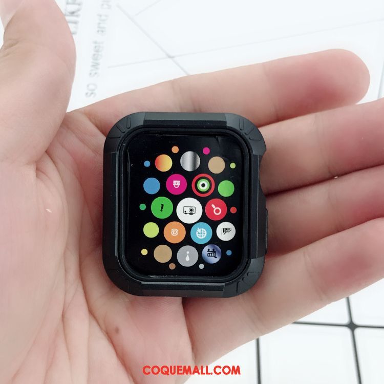 Étui Apple Watch Series 3 Tout Compris Fluide Doux Silicone, Coque Apple Watch Series 3 Incassable Rouge