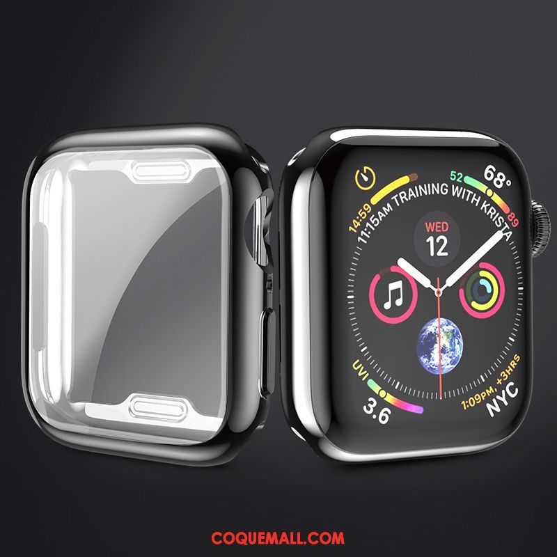 Étui Apple Watch Series 3 Tout Compris Membrane Très Mince, Coque Apple Watch Series 3 Silicone Argent