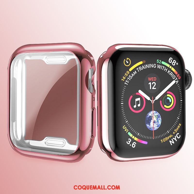 Étui Apple Watch Series 3 Tout Compris Membrane Très Mince, Coque Apple Watch Series 3 Silicone Argent