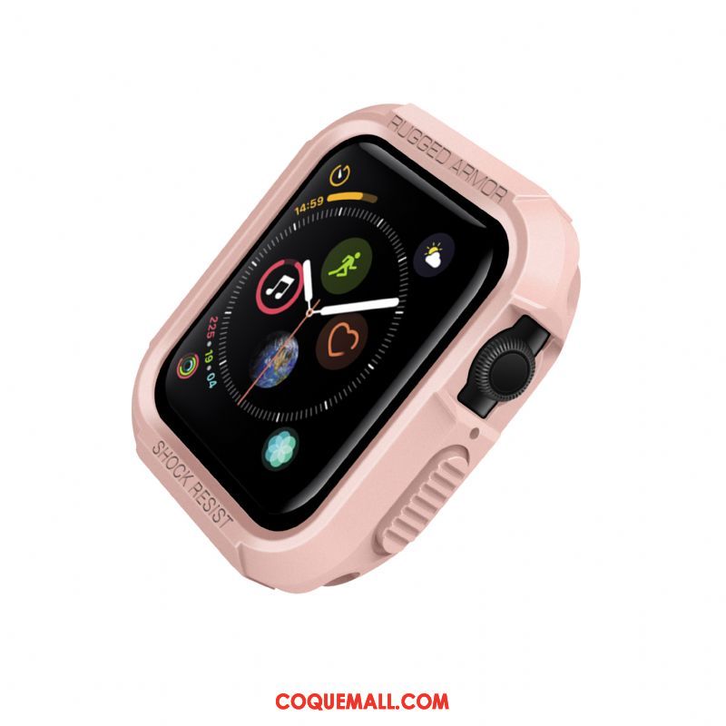 Étui Apple Watch Series 4 Blanc Protection Incassable, Coque Apple Watch Series 4 Silicone