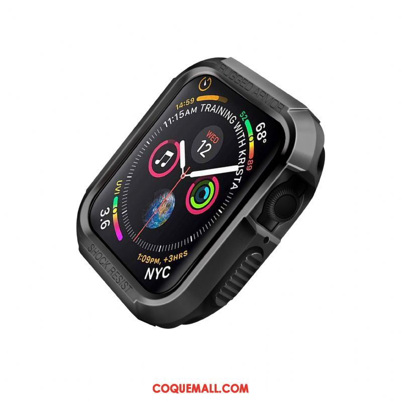 Étui Apple Watch Series 4 Blanc Protection Incassable, Coque Apple Watch Series 4 Silicone