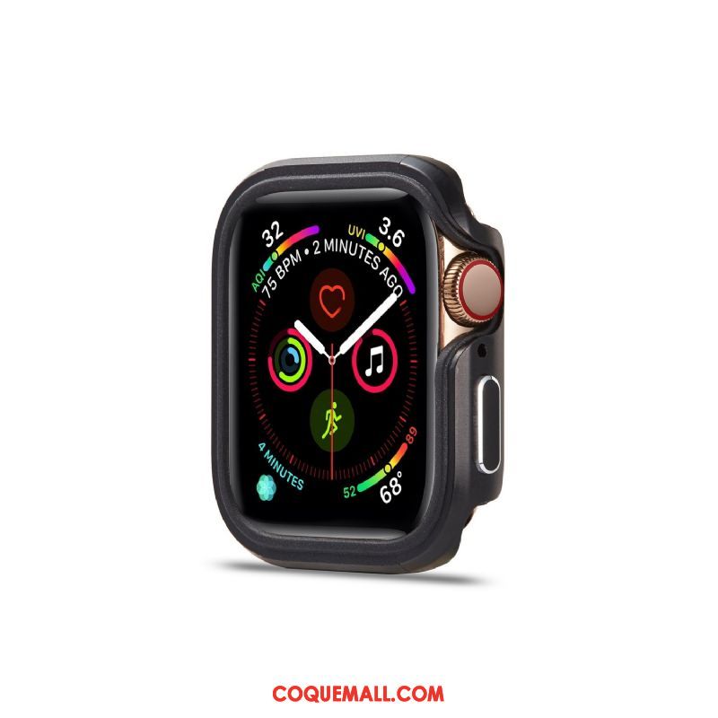 Étui Apple Watch Series 4 Border Bleu Protection, Coque Apple Watch Series 4 Alliage Incassable