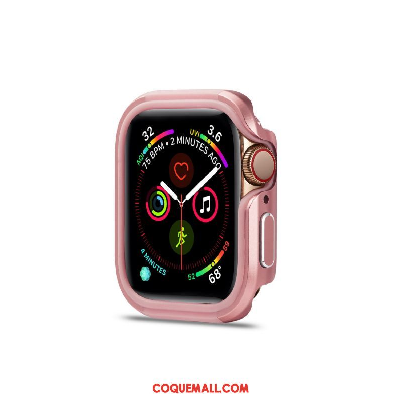 Étui Apple Watch Series 4 Border Bleu Protection, Coque Apple Watch Series 4 Alliage Incassable