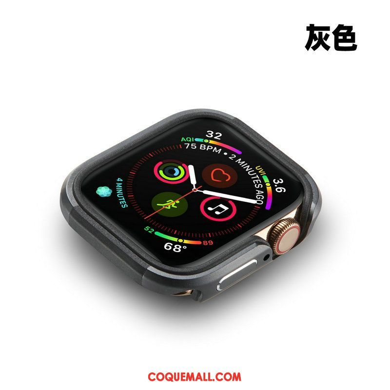 Étui Apple Watch Series 4 Border Incassable Métal, Coque Apple Watch Series 4 Protection