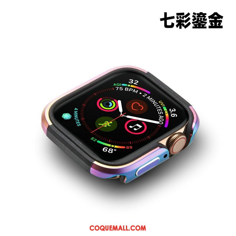 Étui Apple Watch Series 4 Border Incassable Métal, Coque Apple Watch Series 4 Protection