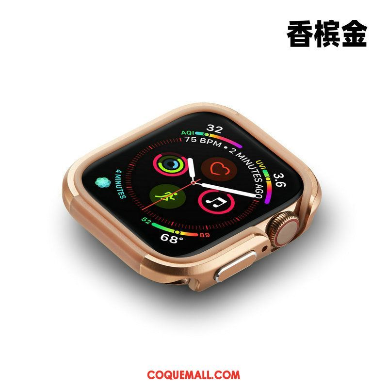 Étui Apple Watch Series 4 Border Incassable Métal, Coque Apple Watch Series 4 Protection