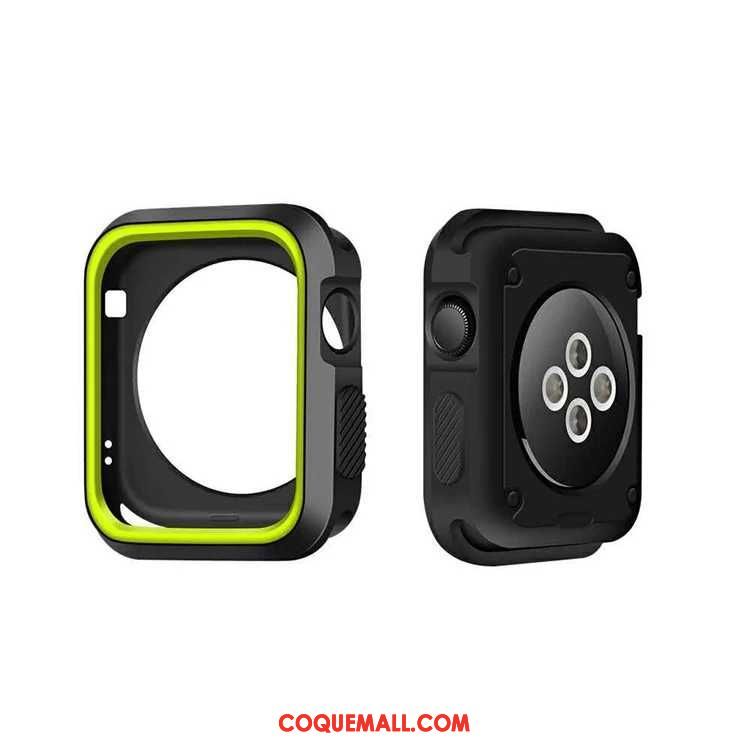 Étui Apple Watch Series 4 Fluide Doux Noir, Coque Apple Watch Series 4