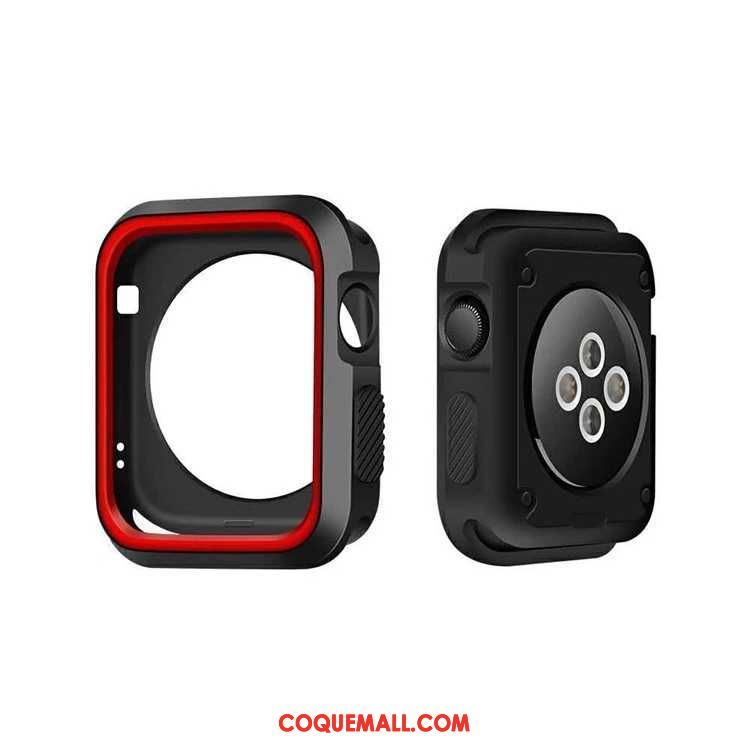 Étui Apple Watch Series 4 Fluide Doux Noir, Coque Apple Watch Series 4