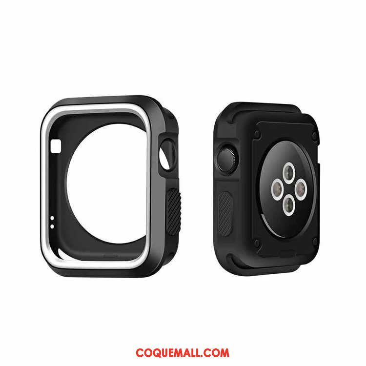 Étui Apple Watch Series 4 Fluide Doux Noir, Coque Apple Watch Series 4