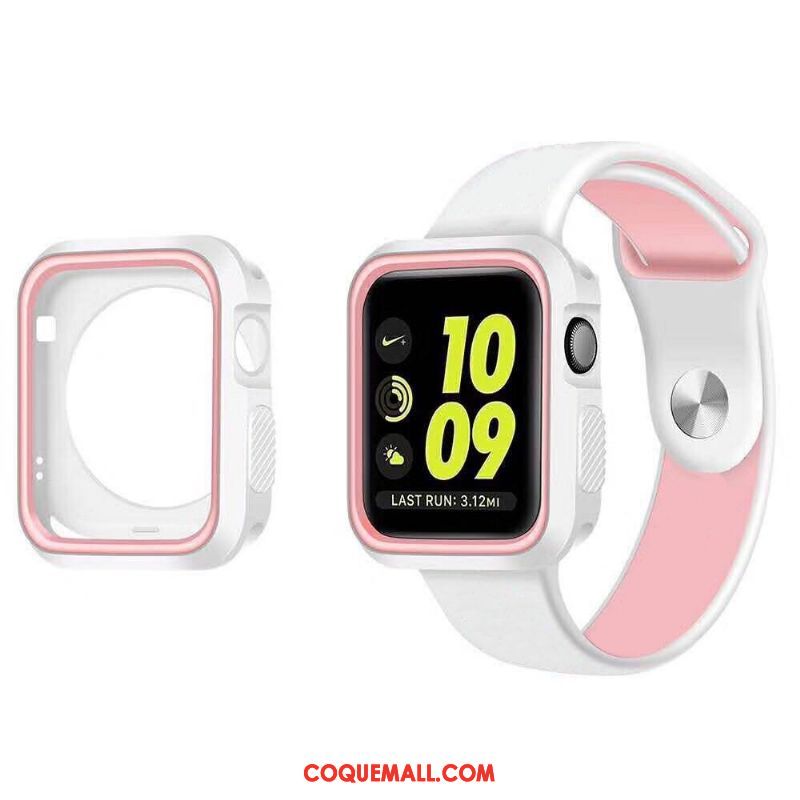 Étui Apple Watch Series 4 Fluide Doux Noir, Coque Apple Watch Series 4