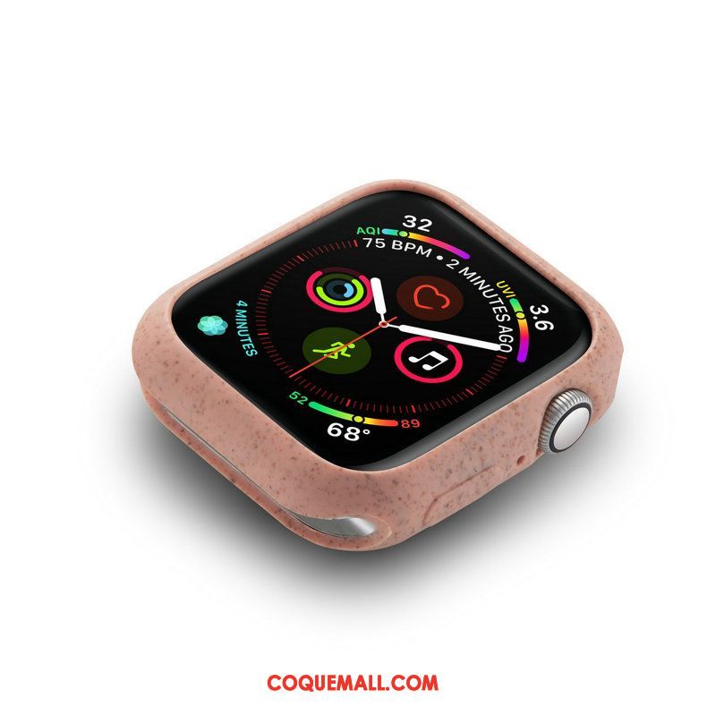 Étui Apple Watch Series 4 Fluide Doux Protection Dragon, Coque Apple Watch Series 4 Rose Délavé En Daim