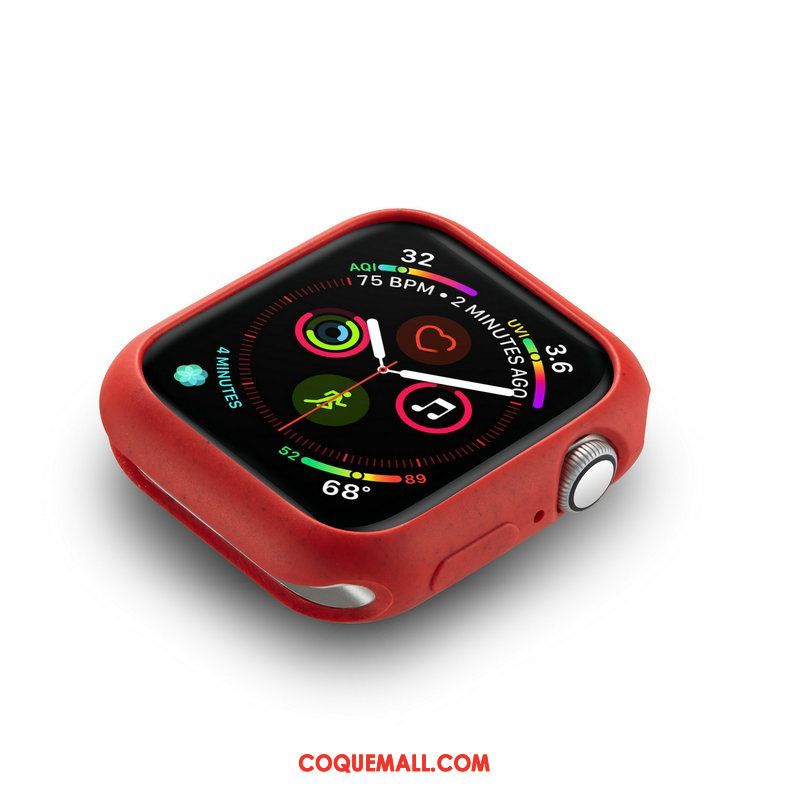 Étui Apple Watch Series 4 Fluide Doux Protection Dragon, Coque Apple Watch Series 4 Rose Délavé En Daim